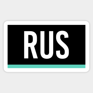 George Russell Driver Tag Sticker